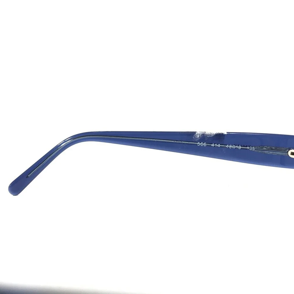 Emporio Armani Eyeglasses Frames 566 414 Blue Rectangular Full Rim 48-18-135